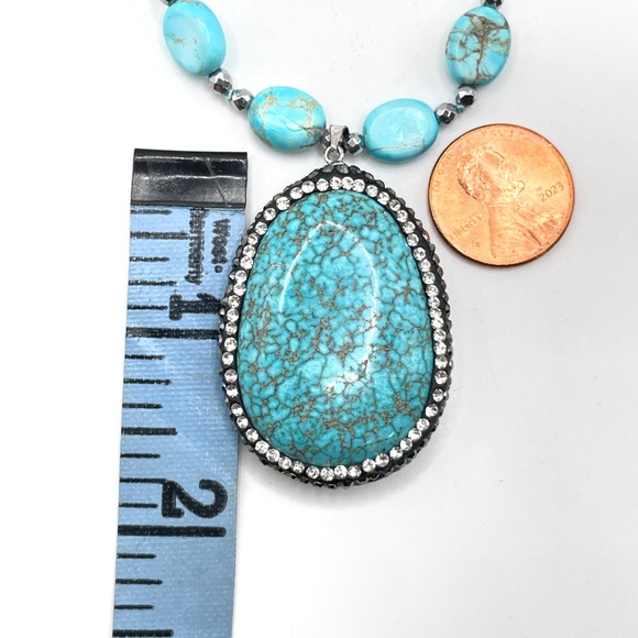 Iris & Lily London Sterling Silver Hematite Jasper Beaded Pendant Necklace New - Picture 4 of 9